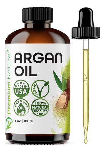 Premium Nature Aceite De Argán Orgánico, Virgen, 100% Pur.