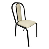 Silla Caño Apilable- Respaldo Tapizado - Moderno Diseño