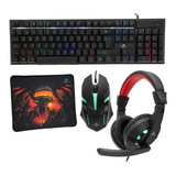 Kit Gamer Monster 4 En 1 Rgb Insertion K4125 