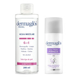 Dermaglos Kit Facial Agua Micelar + Crema Ultra Firmeza Dia