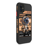 Funda Generica Para iPhone Astronauta Espacio Luna Silicona