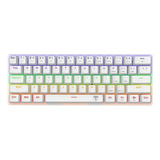 T-dagger Arena T-tgk321-w-br Sp - Blanco - Rgb Rainbow - Qwerty - Español - Switches Et Brown - 60%