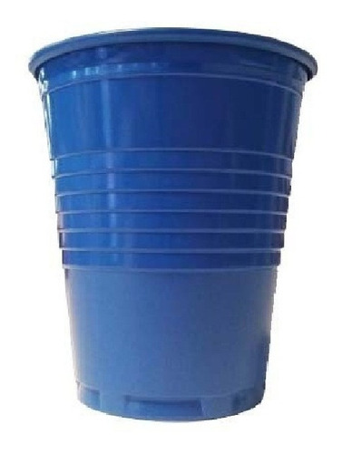 Vaso Plastico Descartable 180cm3 Azul X 25u