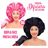 Touca De Cetim Difusora Promoção Preta Ou Rosa 1 Unidade