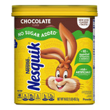 Nestlé Nesquik Chocolate No Sugar Added 453.5 G