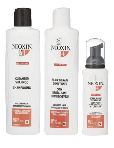 Kit Nioxin #4 Sistema Anticaida 300ml - mL a $1150