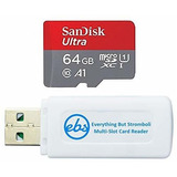 Tarjeta Micro Sd Sandisk De 64gb Clase 10 + Lector -rojo