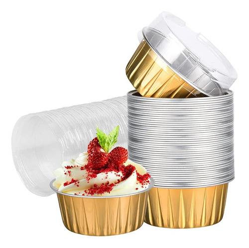 25 Capacillos Plástico Pastelería Cupcake Muffin Reposteria