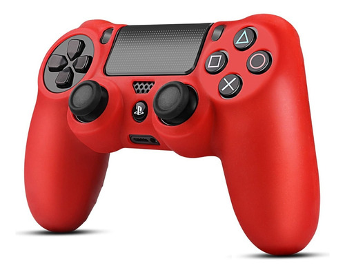 Ps4 Funda Silicona Para Control Playstation 4 Color Rojo