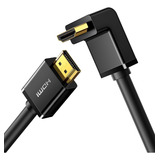 Cable Hdmi 2.0 Ángulo 90° Ugreen 4k @60hz Hd 3d 1080p Arc 18gbps 2m