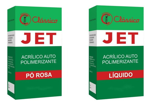 Resina Acrilica Jet Rosa 220g + Liq 120ml Reparo Dentadura