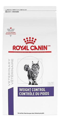 Alimento Royal Canin Veterinary Care Nutrition Feline Weight Control Para Gato Adulto De Raza Mediana Sabor Mix En Bolsa De 3.5kg