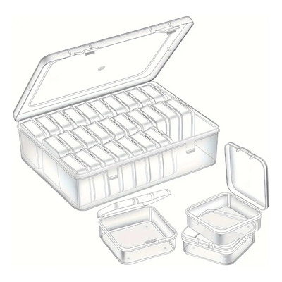 Caja Organizadora De Abalorios, 30 Unidades, Pequeña, De Plá