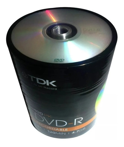 Dvd Virgen Tdk Estampado 4,7gb 120min 8x Bulk X 10 Unidades