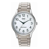 Reloj Para Hombre Q&q C10a C10a-007py Plateado