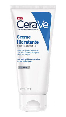 Creme Hidratante Cerave Para Pele Seca E Extra Seca 200g