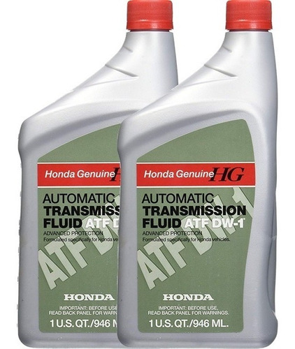 Pack X2 Aceite Transmisión Automática Honda Original Atf Dw1