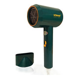 Secadora De Cabello Sonar® Sn-36 Con Iones Y Difusor 1500w Verde