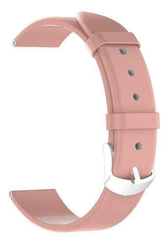 Correa Elegante 22mm Piel Lisa Para Xiaomi Mi Watch Color