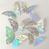 Mariposas 3d Metálicas Para Decoración De Pared, 72 Piezas