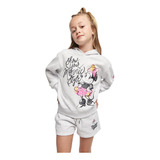 Conjunto Short 2pzas Minnie Mouse Gris Niña Tinn