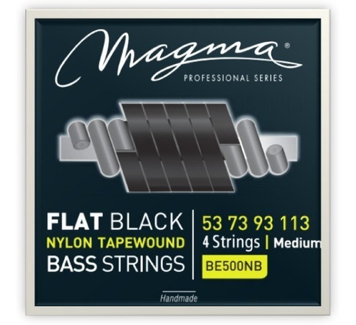Encordado Magma Para Bajo Flat Black Ny 053-113 Be500nb