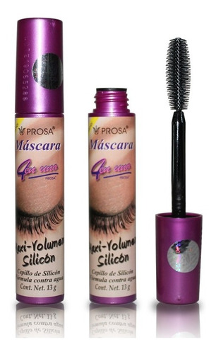  Lote De 100 Rimel Prosa Maxi Volumen Silicon Mascara 4 En 1