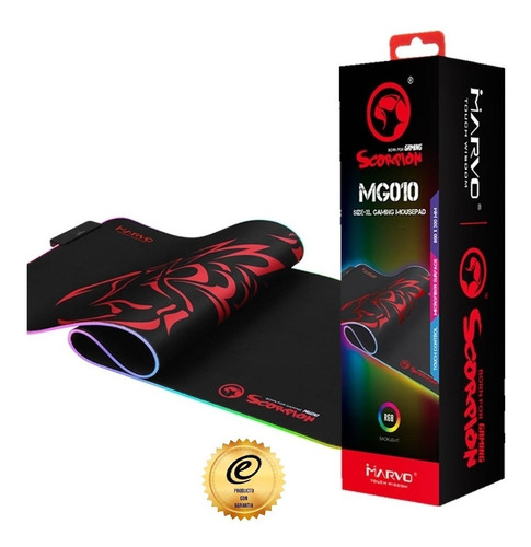 Mouse Pad Gamer Mg-010 Size Xl Rgb Conector Usb:grupo E-byte