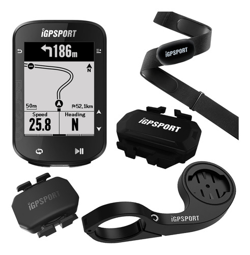 Gps Ciclo Bsc200 + Banda Pecho+cadencia+veloc+ Soporte