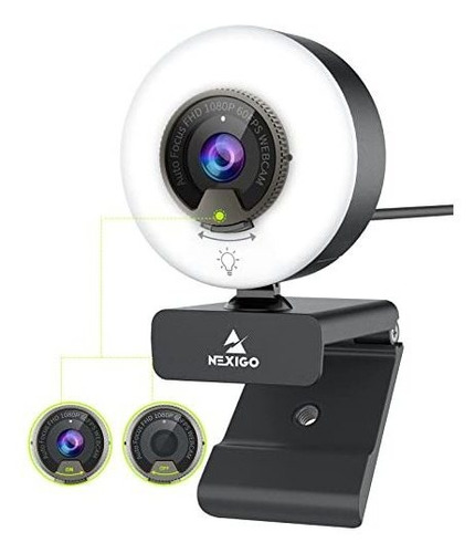 Webcam Nexigo N960e 1080p 60fps Con Luz