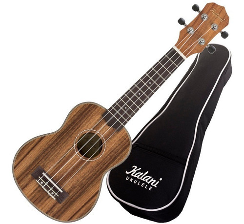 Ukulelê Soprano Kalani Kayke Kal330sk 15423 Koa + Capa