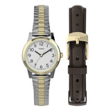 Correa De Expansión Bicolor Watch Timex Essex Ave Para Mujer