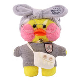 Lalafanfan Cafe Peluche, Patito Blanco Con Accesorios