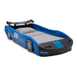 Delta Sport Race Car Twin Blue Cama Infantil Niño