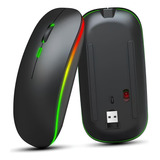 Mouse Sem Fio Recarregável Wireless Optico Led Rgb Gamer