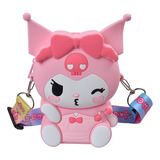 Bolso De Silicona Kuromi - Hello Kitty Monedero Cartera Cel