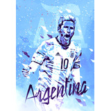 X3 Posters Laminas Argentina Fútbol Impresión Óptima Hd