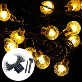 Lámpara Solar String Lights, Bola De Cristal, Bombilla Led P