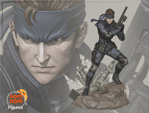 Archivo Stl Impresión 3d - Metal Gear - Solid Snake - Nomnom