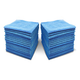 36 Toallas, Microfiber Absorbents 35.6cm Blue