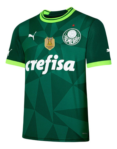 Camisa Puma Palmeiras Torcedor + Patch Campeão Brasileiro 