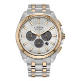 Citizen Peyten Ca4516-59a White Dial Sapphire ..... Dcmstore Color De La Correa Plata Y Oro Rosa Color Del Bisel Plata Color Del Fondo Blanco