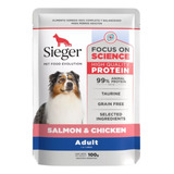 Sieger Pouch Alimento Humedo Perro Adulto Salmon Pollo 100gr