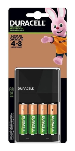 Pack 4 Pilas Duracell Recargables Aa + Cargador