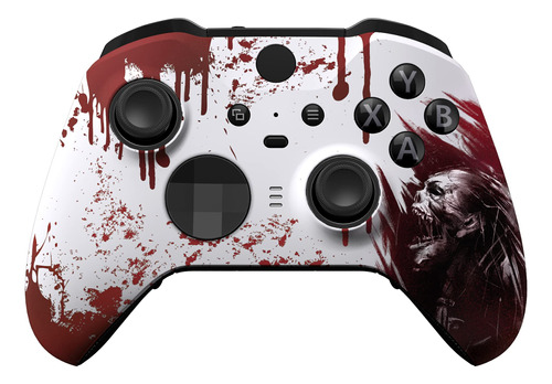 Carcasa Y Anillos Para Control Xbox One Elite Zombi Sangre