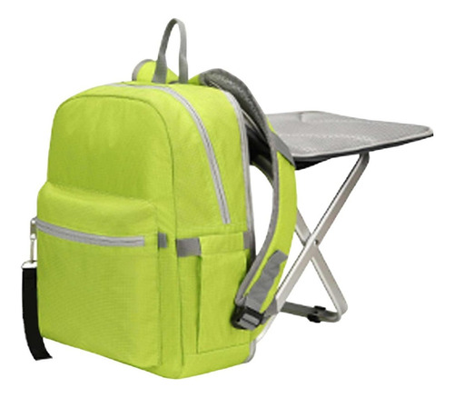 Silla De Pesca Con Mochila Taburete Plegable Asiento Silla