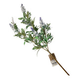 Rama Lavanda Blanca Artificial Decorativa 68 Cm