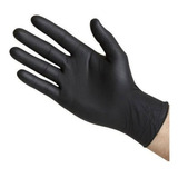 Guantes De Nitrilo Descartables Negros  X 100 Un Chicos