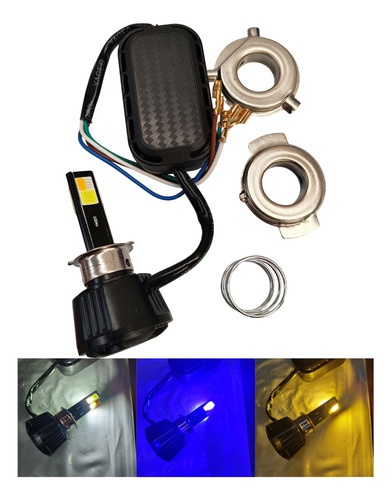  Foco Led Faro Delantero P/moto Universal C/estrobo 4200 Lm