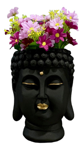 Maceta Decorativa Cabeza De Buda Zen Yoga Namaste Budha